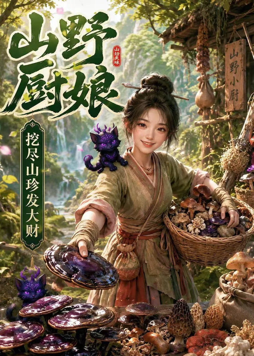 山野厨娘，挖尽山珍发大财